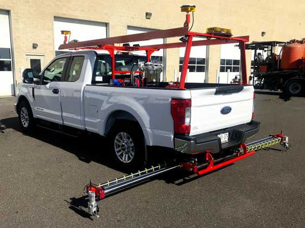 Ford Truck with Line Marking attachment powered by DirectDrive