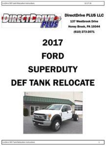 Ford 2017MY and newer -DEF-Tank-Relocation-Instructions