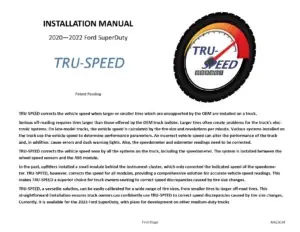 Image of 2020 - 2022 Installation Manual Cover