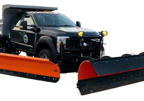 Ford Super Duty Snow Plow Truck with Wing